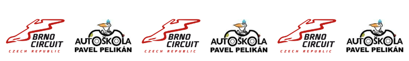 logo automotodrom brno a autoškola Pelikán